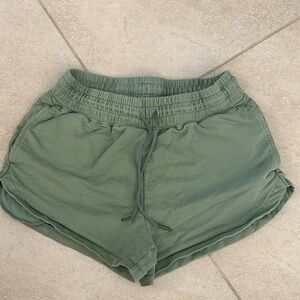 Gymshark Olive Green Athletic Drawstring Shorts - Sage Green